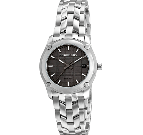 Burberry Herringbone Grey Dial Silver Steel Strap Watch for Women - BU1851 Buy Now By Burberry