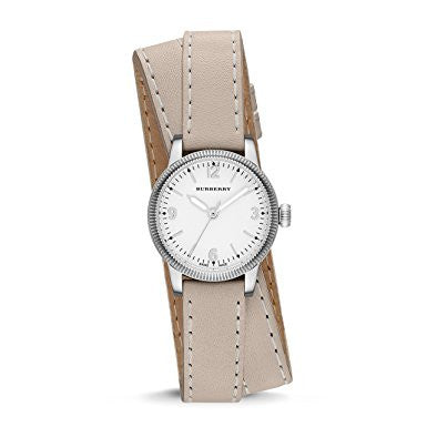 Burberry Utilitarian White Dial Pink Leather Strap Watch for Women - BU7847 Buy Now By Burberry