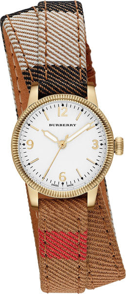 Burberry Utilitarian White Dial Multicolor Leather Strap Watch for Women - BU7851 Buy Now By Burberry
