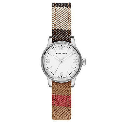 Burberry Utilitarian White Dial Multicolor Leather Strap Watch for Women - BU7863 Buy Now By Burberry