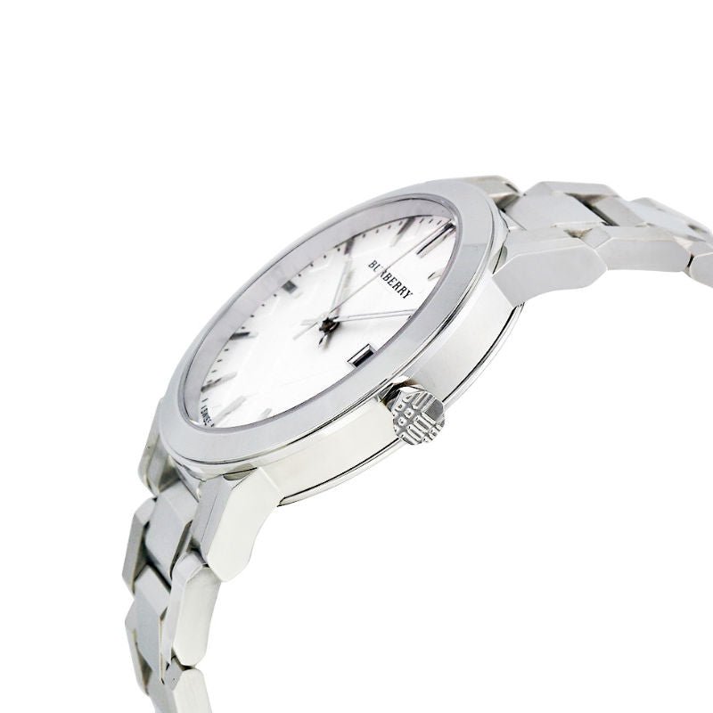 Burberry The City Silver Dial Silver Steel Strap Watch for Women - BU9000 Buy Now By Burberry