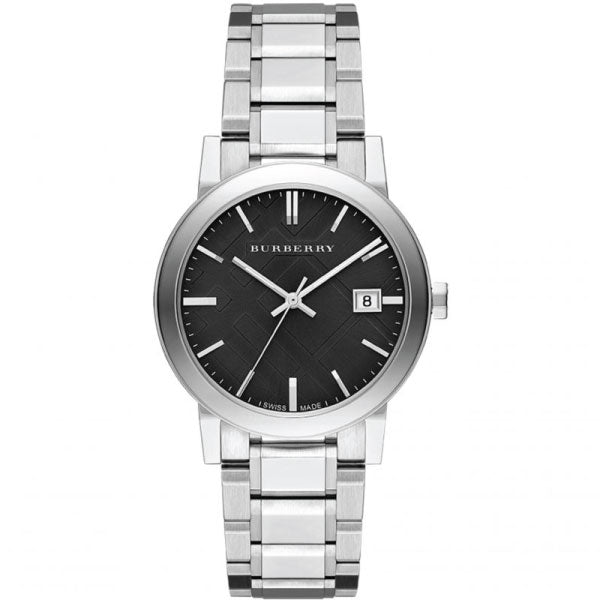 Burberry The City Black Dial Silver Stainless Steel Strap Watch for Women - BU9001 Buy Now By Burberry