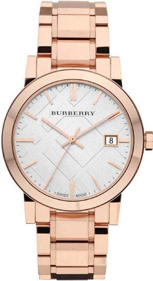 Burberry The City White Dial Rose Gold Steel Strap Watch for Women - BU9004 Buy Now By Burberry