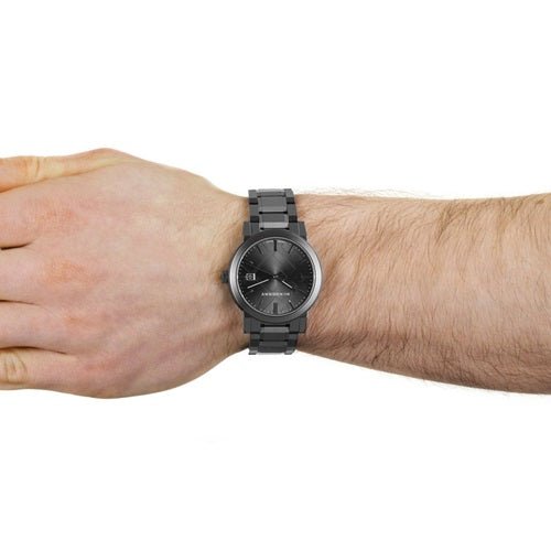 Burberry The City Grey Dial Gunmetal Steel Strap Watch for Men - BU9007 Buy Now By Burberry