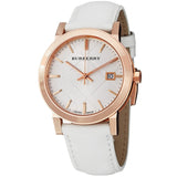 Burberry The City White Dial White Leather Strap Watch for Women - BU9012 Buy Now By Burberry