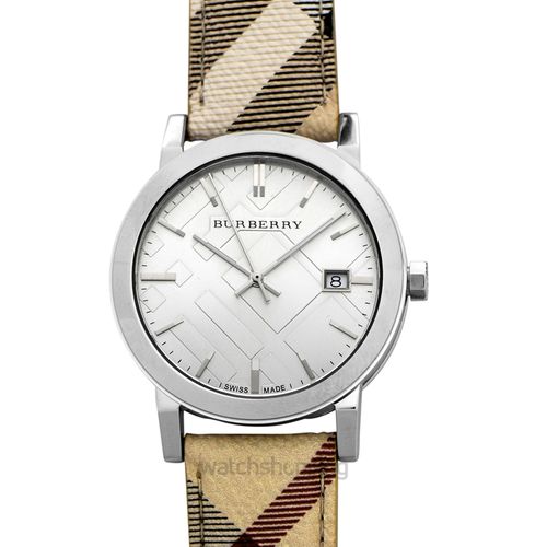 Burberry The City Silver Dial Brown Leather Strap Watch for Women - BU9025 Buy Now By Burberry