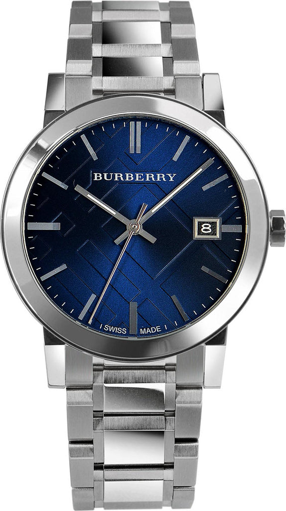 Burberry The City Blue Dial Silver Steel Strap Watch for Men - BU9031 Buy Now By Burberry