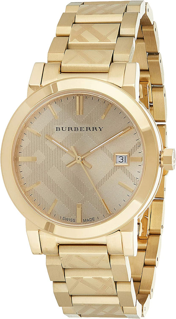 Burberry The City Gold Dial Gold Steel Strap Watch for Men - BU9038 Buy Now By Burberry
