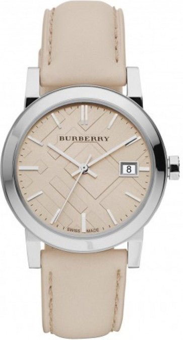 Burberry The City Beige Dial Beige Leather Strap Watch for Women - BU9107 Buy Now By Burberry