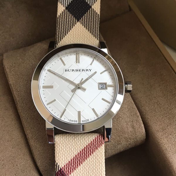 Burberry The City White Dial Brown Leather Strap Watch for Women - BU9113 Buy Now By Burberry