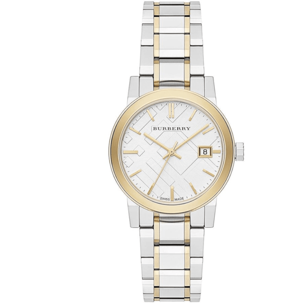 Burberry The City Silver Dial Two Tone Steel Strap Watch for Women - BU9217 Buy Now By Burberry