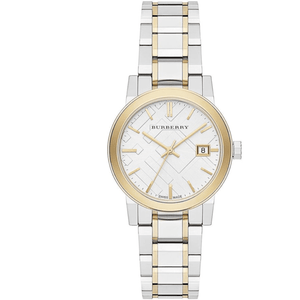Burberry The City Silver Dial Two Tone Steel Strap Watch for Women - BU9217 Buy Now By Burberry
