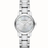 Burberry The City Diamonds Silver Dial Silver Steel Strap Watch for Women - BU9125 Buy Now By Burberry