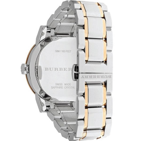 Burberry The City Diamonds White Dial Two Tone Steel Strap Watch for Women - BU9127 Buy Now By Burberry