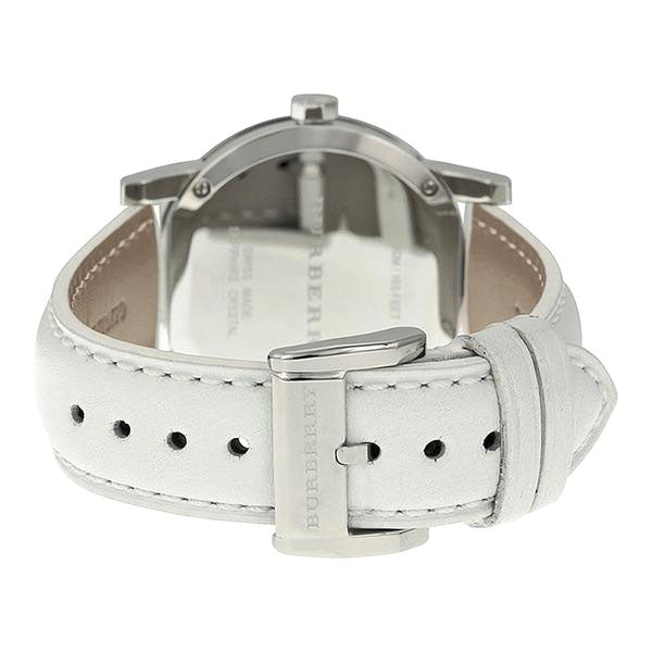 Burberry The City White Dial White Leather Strap Watch for Women - BU9128 Buy Now By Burberry