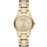 Burberry The City Gold Dial Gold Steel Strap Watch for Women - BU9134 Buy Now By Burberry