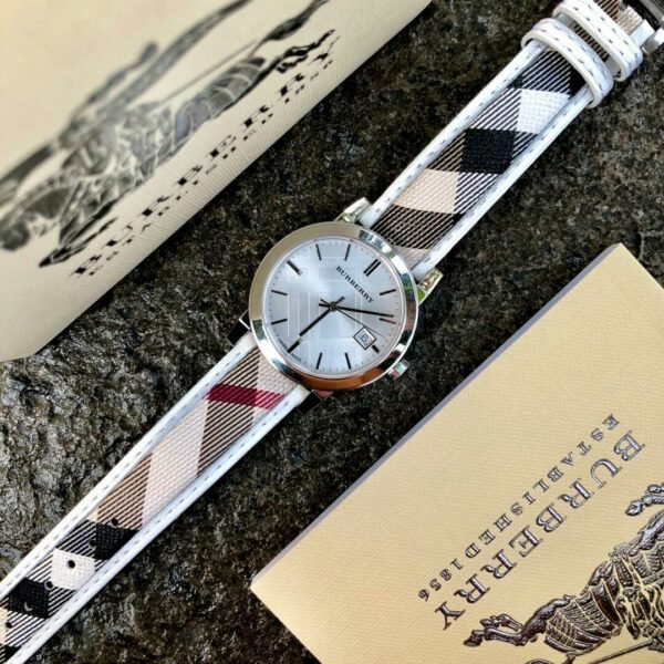 Burberry The City Silver Dial Brown Leather Strap Watch for Women - BU9136 Buy Now By Burberry