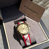 Burberry The City Champagne Dial Leather Strap Watch for Women - BU9139 Buy Now By Burberry