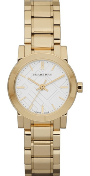 Burberry The City White Dial Gold Steel Strap Watch for Women - BU9103 Buy Now By Burberry
