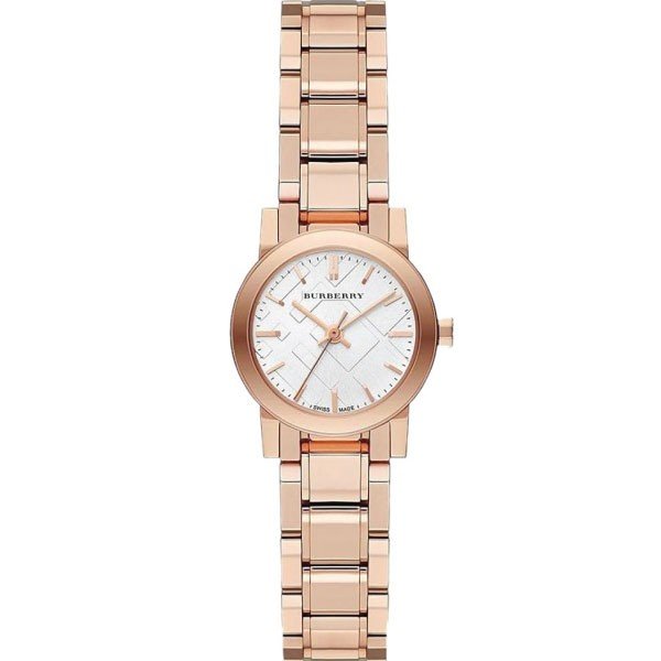 Burberry The City White Dial Rose Gold Steel Strap Watch for Women - BU9104 Buy Now By Burberry