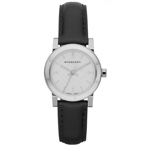 Burberry The City White Dial Black Leather Strap Watch for Women - BU9206 Buy Now By Burberry