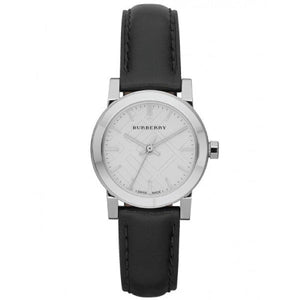 Burberry The City White Dial Black Leather Strap Watch for Women - BU9206 Buy Now By Burberry