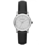 Burberry The City White Dial Black Leather Strap Watch for Women - BU9206 Buy Now By Burberry
