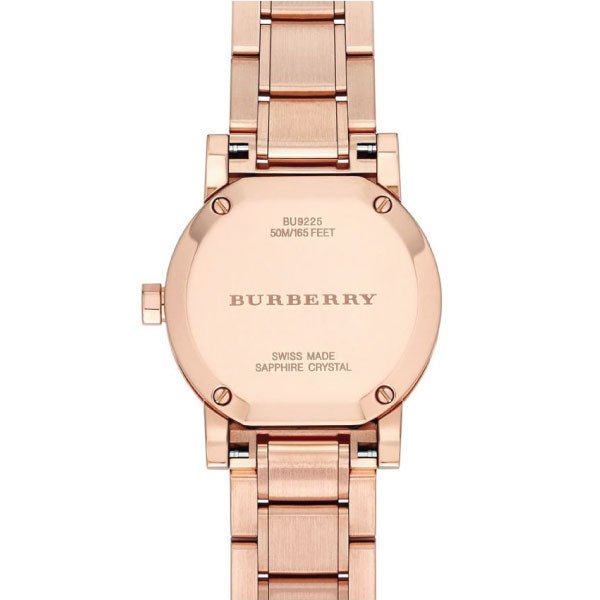 Burberry The City Diamonds Rose Dial Rose Gold Steel Strap Watch for Women - BU9225 Buy Now By Burberry