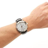 Burberry The City Chronograph White Dial Black Leather Strap Watch for Men - BU9355 Buy Now By Burberry
