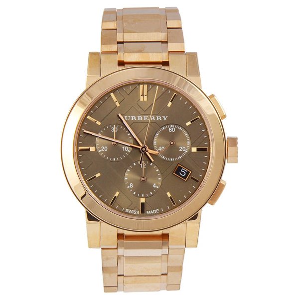 Burberry The City Grey Dial Rose Gold Steel Strap Unisex Watch - BU9754 Buy Now By Burberry