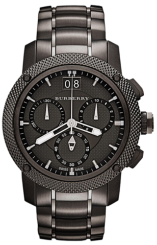Burberry Endurance Chronograph Quartz Black Dial Black Steel Strap Watch For Men - BU9801 Buy Now By Burberry