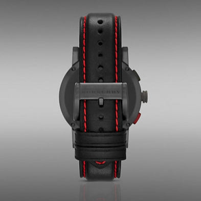 Burberry City Chronograph Black Dial Black Leather Strap Watch for Men - BU9803 Buy Now By Burberry