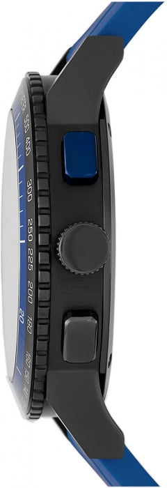 Burberry The City Sport Chronograph Black Dial Blue Rubber Strap Watch For Men - BU9807 Buy Now By Burberry