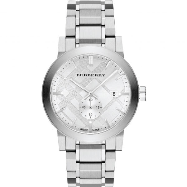 Burberry The City Silver Dial Silver Steel Strap Watch for Men - BU9900 Buy Now By Burberry