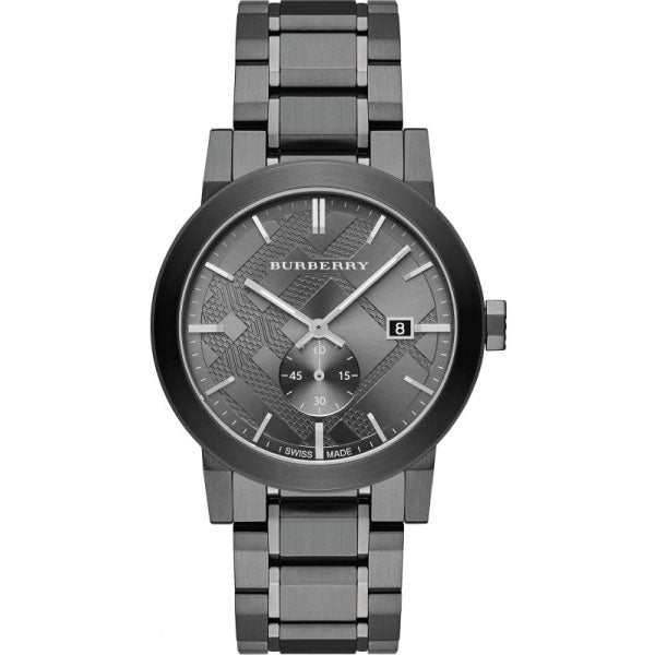 Burberry The City Black Dial Black Steel Strap Watch for Men - BU9902 Buy Now By Burberry