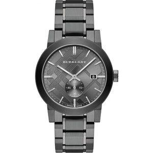 Burberry The City Black Dial Black Steel Strap Watch for Men - BU9902 Buy Now By Burberry