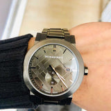 Burberry The City Black Dial Black Steel Strap Watch for Men - BU9902 Buy Now By Burberry