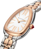 Bvlgari Serpenti Seduttori White Dial Two Tone Steel Strap Watch for Women - SERPENTI103277 Buy Now By Bvlgari