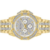 Bulova Crystal Collection Octova White Dial Gold Steel Strap Watch for Men - 98C126 Buy Now By Bulova