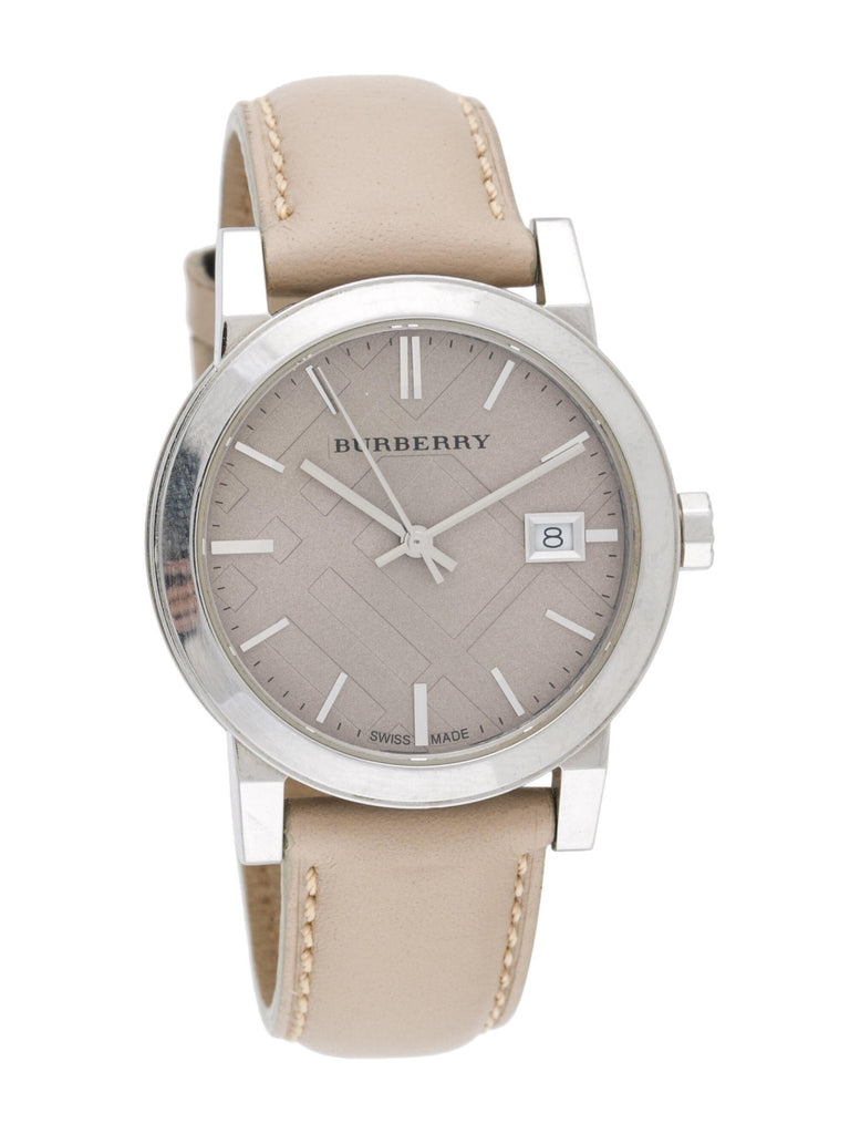 Burberry The City Beige Dial Beige Leather Strap Watch for Women - BU9107 Buy Now By Burberry
