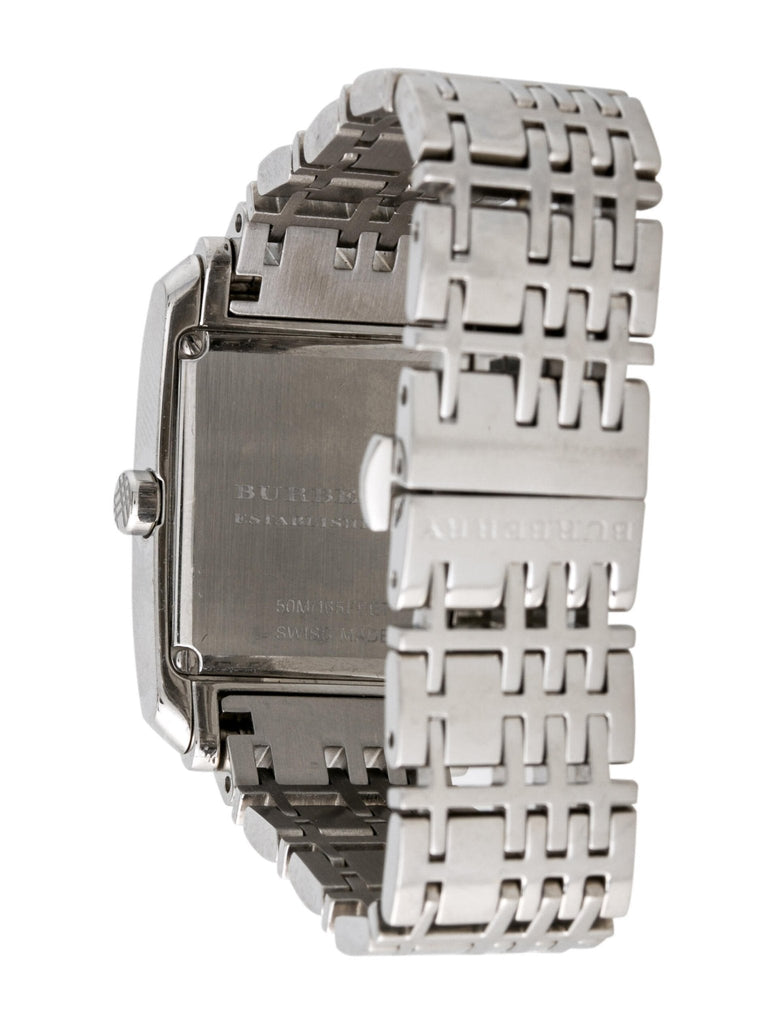 Burberry Heritage Diamond White Dial Silver Stainless Steel Strap Watch for Women - BU1583 Buy Now By Burberry