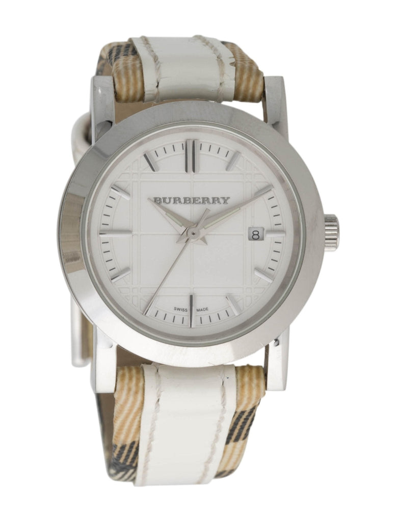 Burberry Heritage Nova Heritage White Dial Leather Strap Watch for Women - BU1395 Buy Now By Burberry