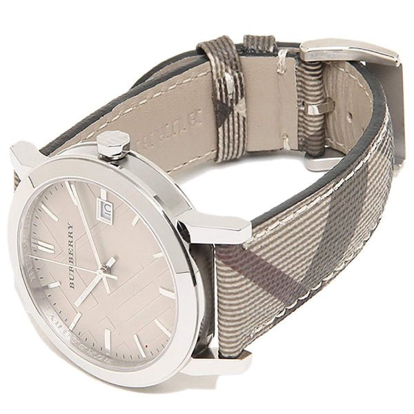 Burberry The City Beige Dial Chequered Brown Leather Strap Watch for Women - BU9029 Buy Now By Burberry