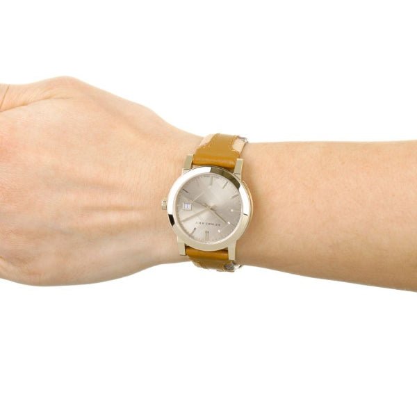 Burberry The City Gold Dial Brown Leather Strap Watch for Women - BU9133 Buy Now By Burberry