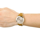 Burberry The City Gold Dial Brown Leather Strap Watch for Women - BU9133 Buy Now By Burberry