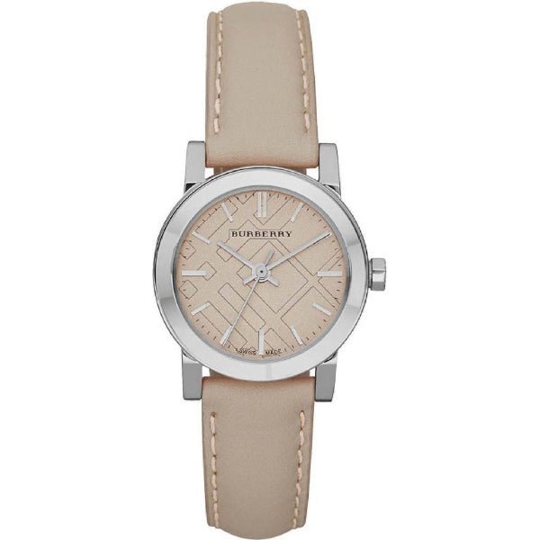 Burberry The City Beige Dial Beige Leather Strap Watch for Women - BU9207 Buy Now By Burberry