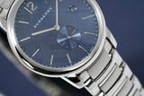 Burberry The Classic Blue Dial Silver Steel Strap Watch for Men - BU10007 Buy Now By Burberry
