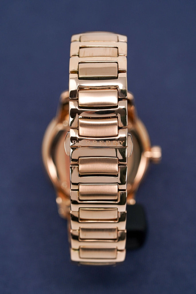 Burberry The Classic Rose Gold Dial Rose Gold Steel Strap Watch for Men - BU10013 Buy Now By Burberry