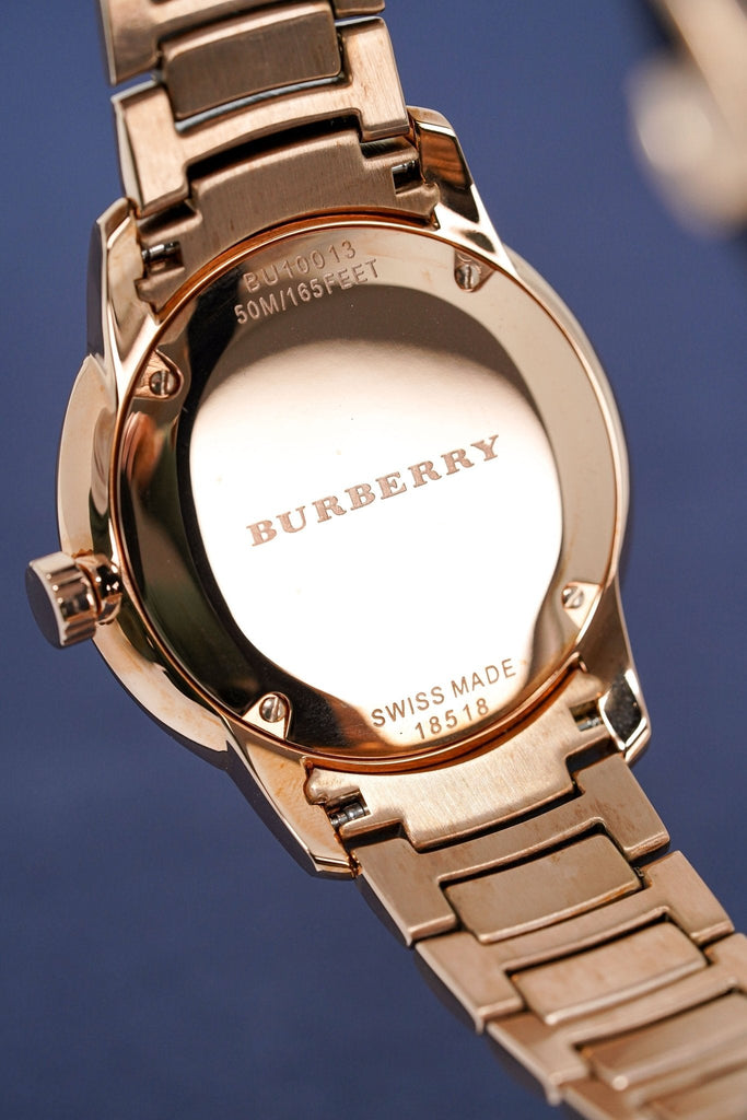 Burberry The Classic Rose Gold Dial Rose Gold Steel Strap Watch for Men - BU10013 Buy Now By Burberry