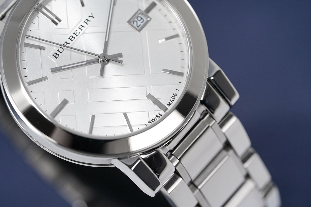 Burberry The City Silver Dial Silver Steel Strap Watch for Women - BU9000 Buy Now By Burberry